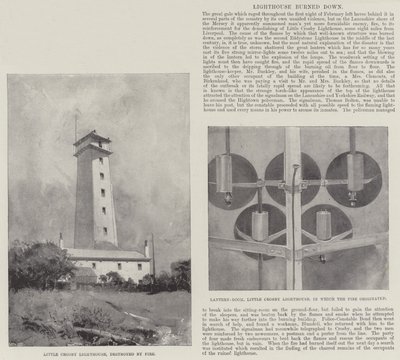 Lighthouse burned down by Henry Charles Seppings Wright
